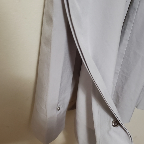 Athleta Tribeca  Tern Gray Cropped Wide Leg Pants Size 4 - Picture 10 of 16